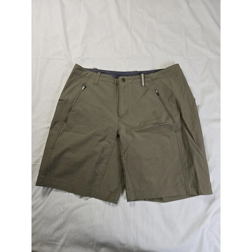 Sherpa Adventure Gear Shorts Womens 10 Green Hiking Utility‎ Quick Dry Stretch